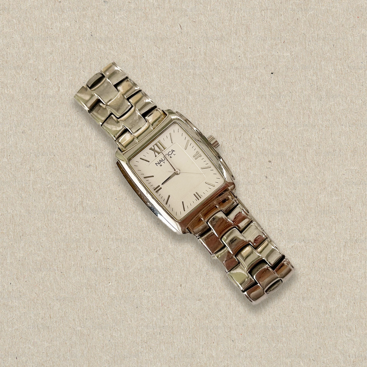Silver Mens Nautica Vintage Watch