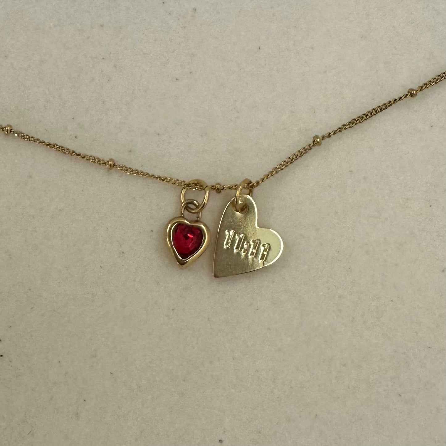 Heart Birthstone Charms