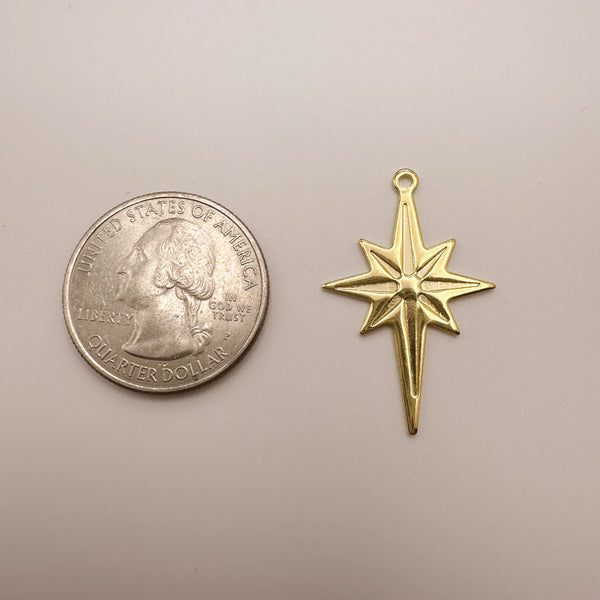 Large North Star Charm