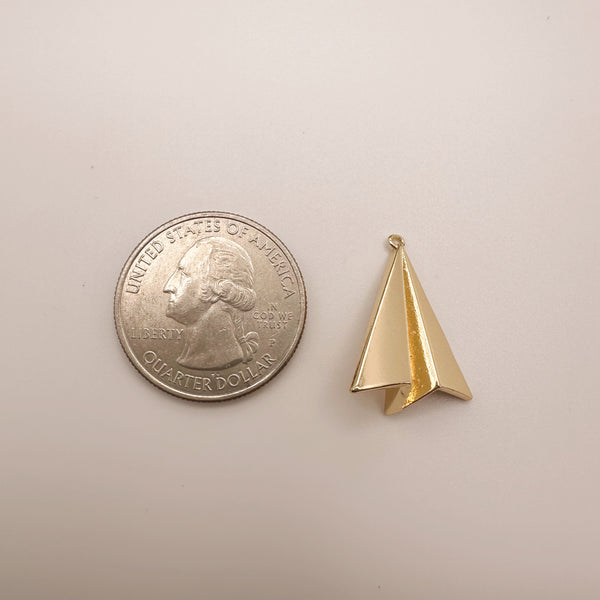 Paper Airplane Charm