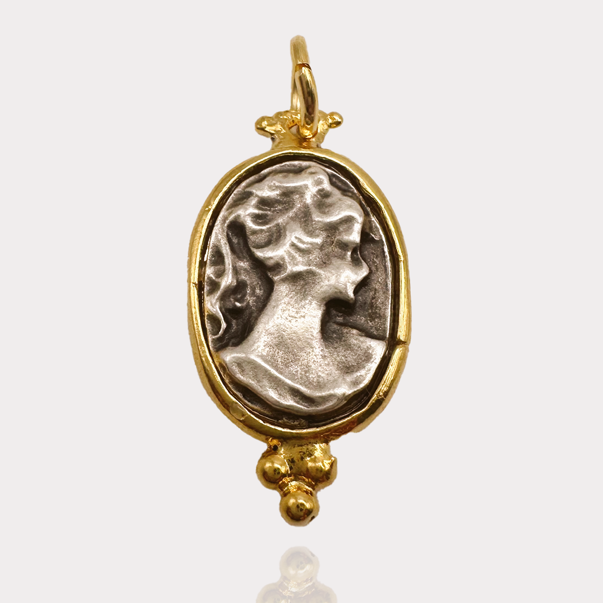 Greek Medallion Charm