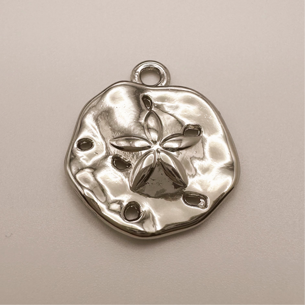 Silver Sandollar Charm