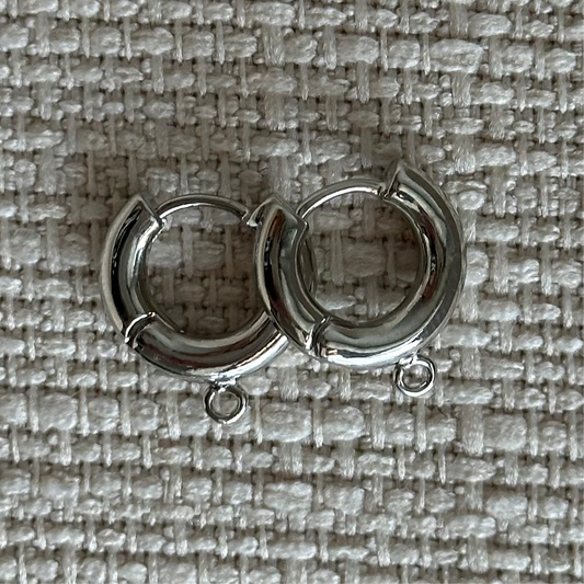 Small Silver Earrings Base