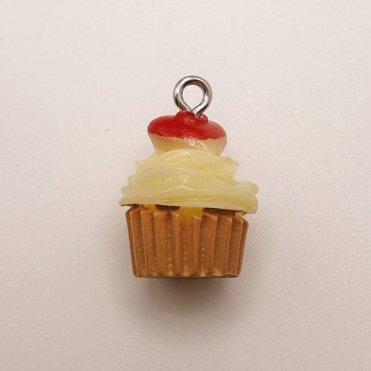 Yellow Cupcake Charm