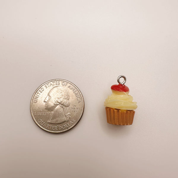 Yellow Cupcake Charm