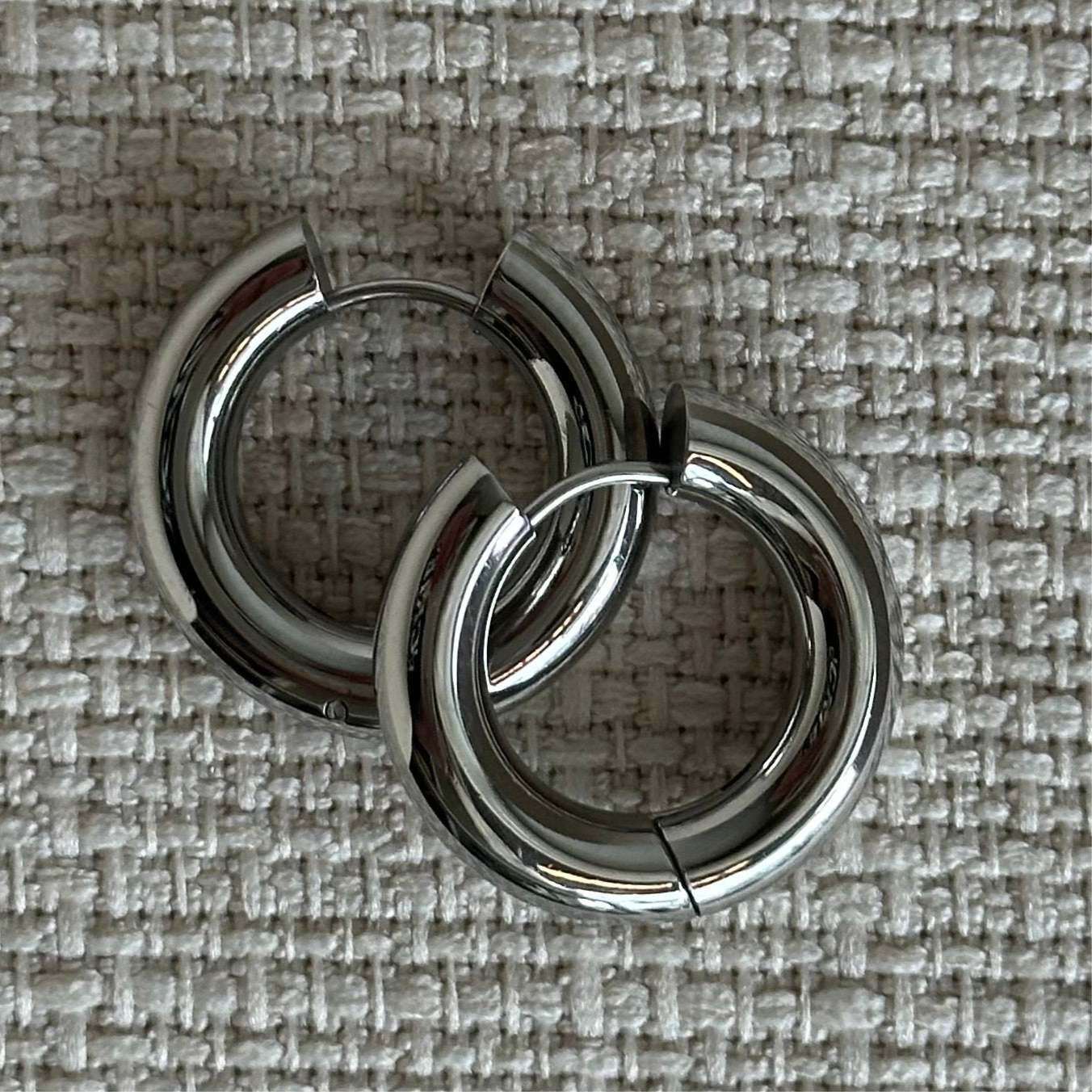 Large Silver Earrings Base