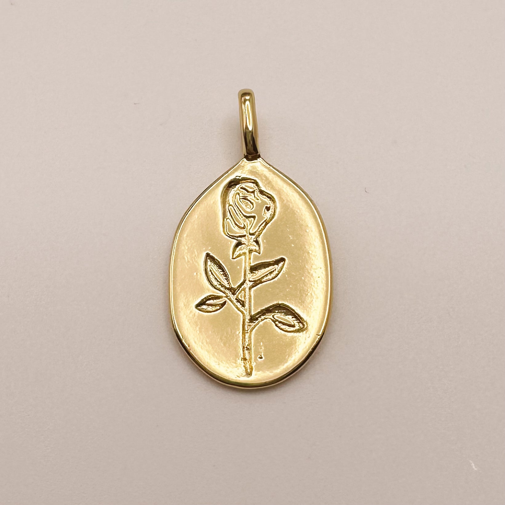 Rose Coin Charm