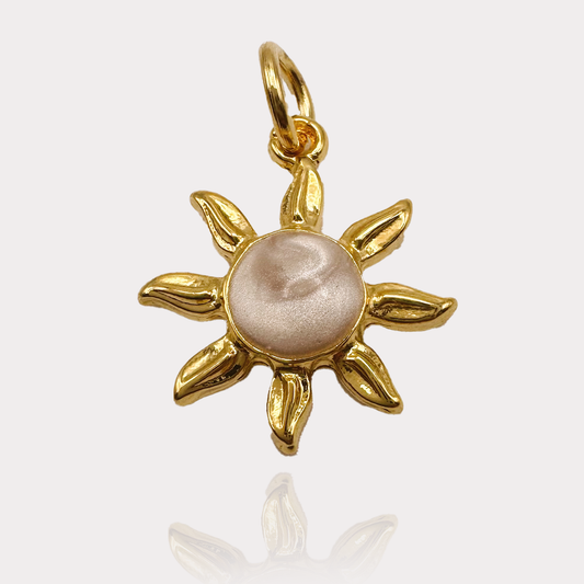 Pearl Sun Charm