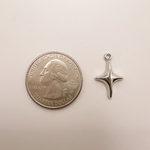 Silver Star Charm