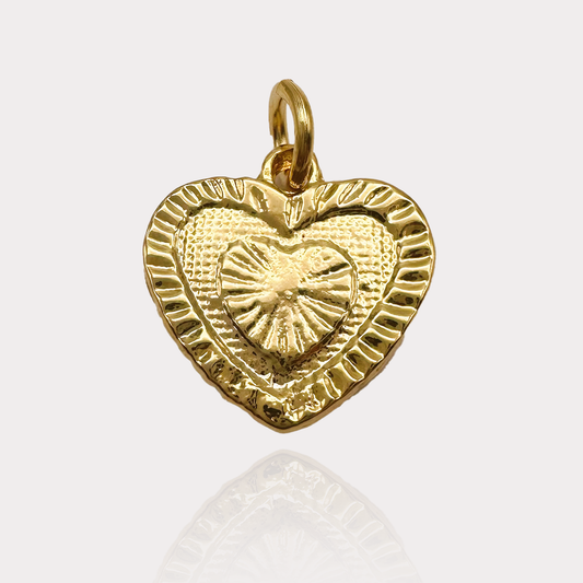 Heart Medallion Charm