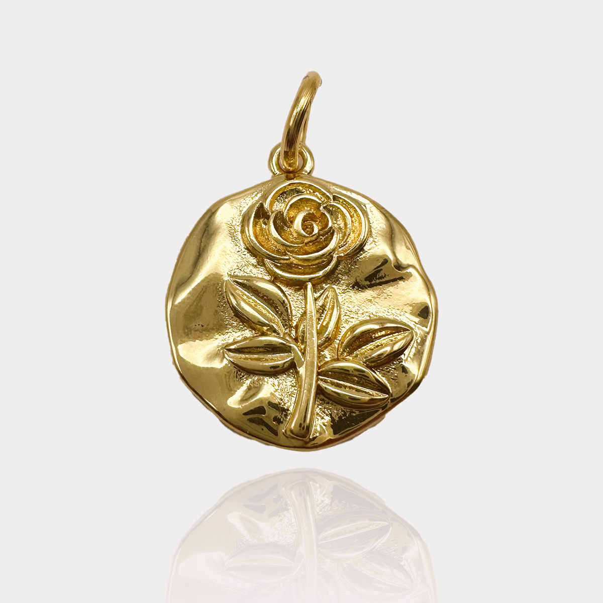 Rose Coin Charm