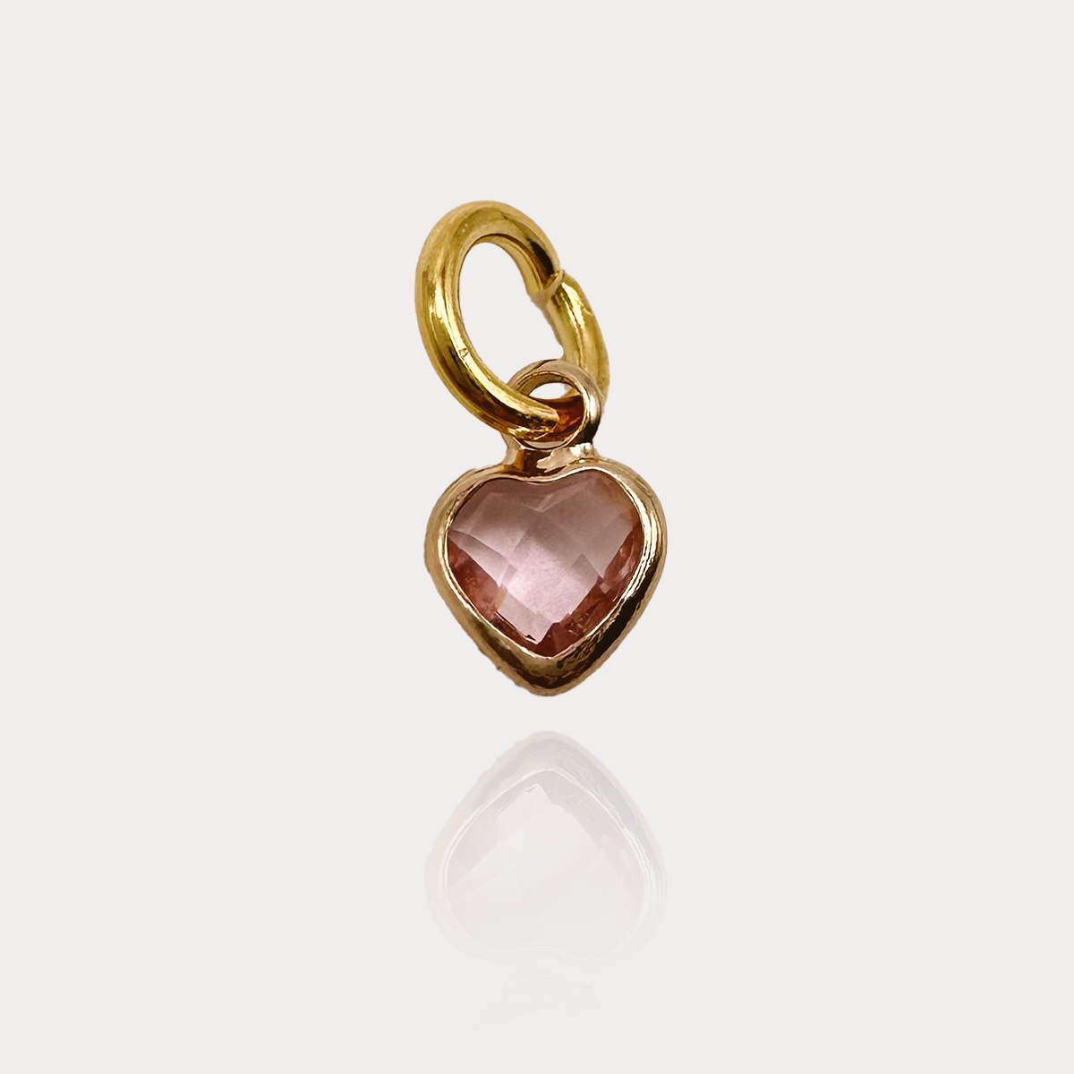 Dainty Pink Heart Charm