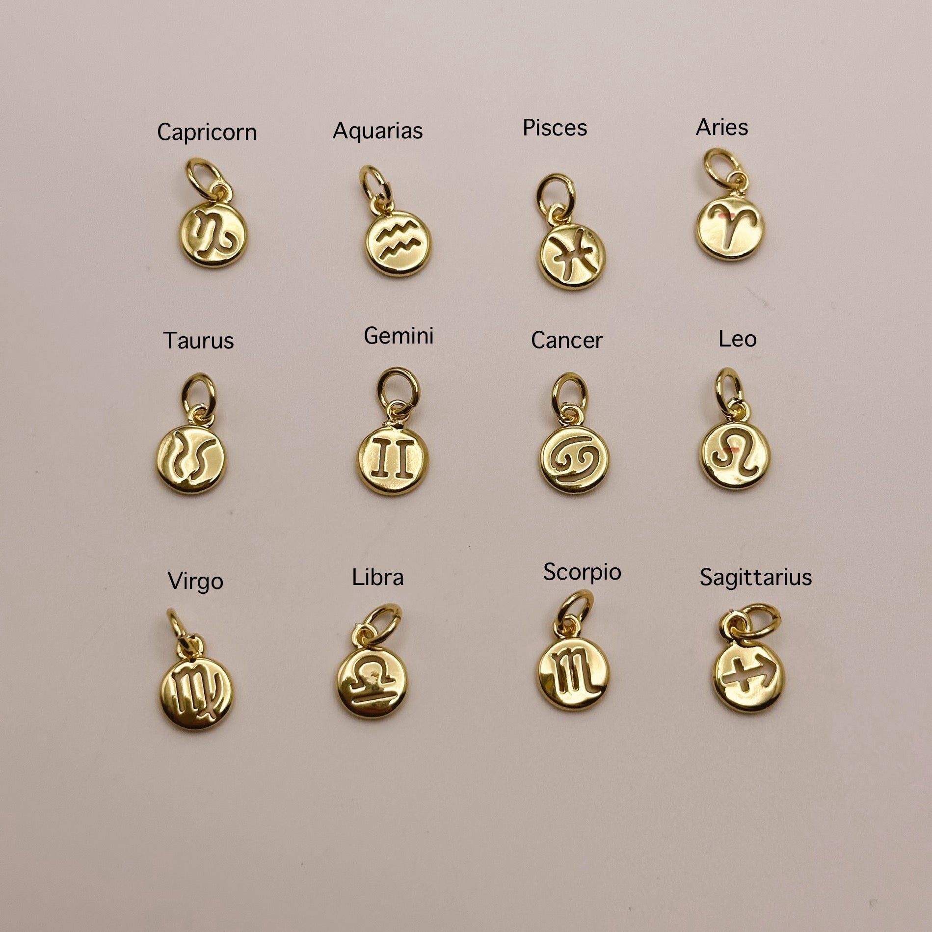 Zodiac Sign Charms