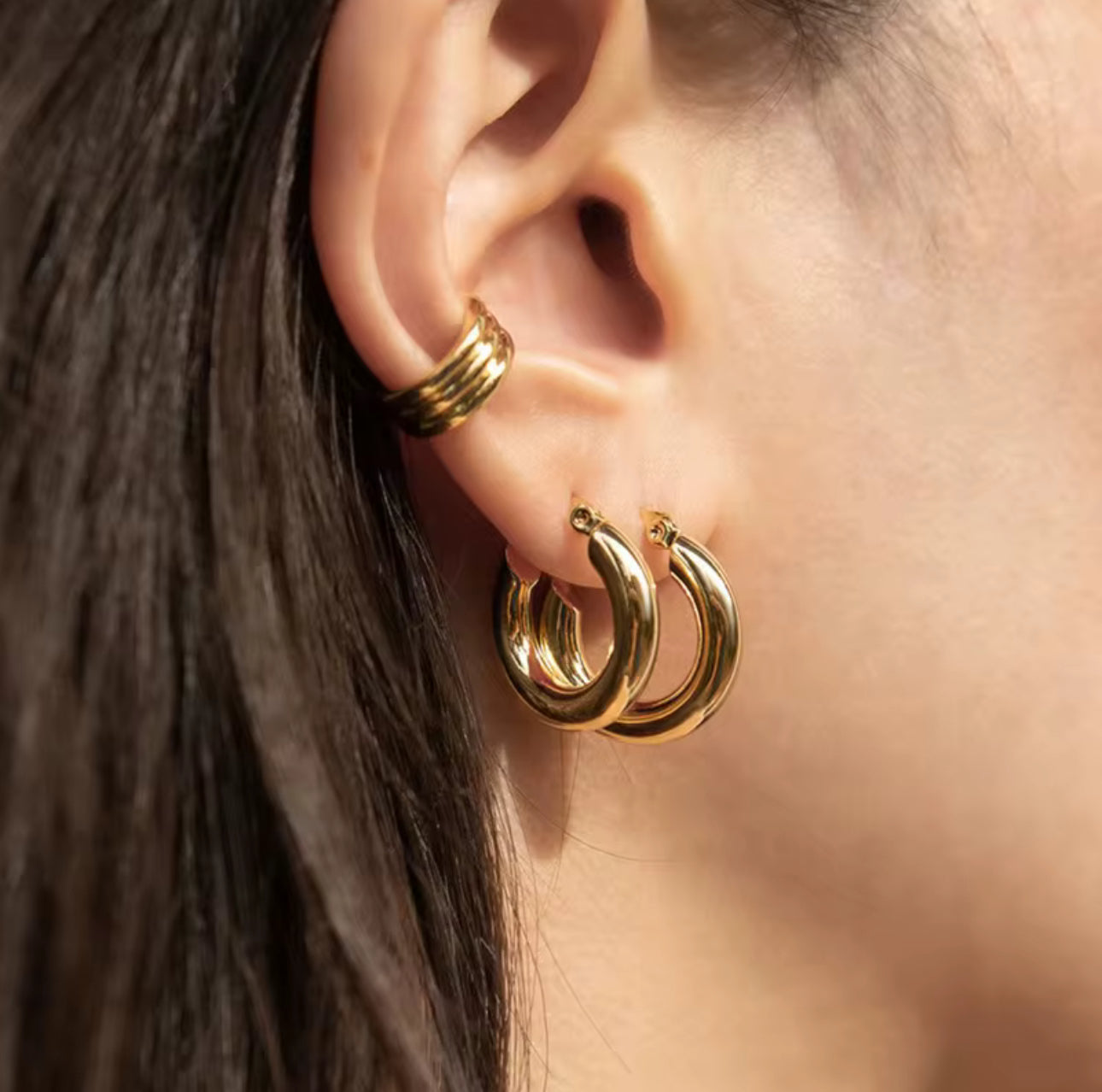 Gold Hoop Earrings