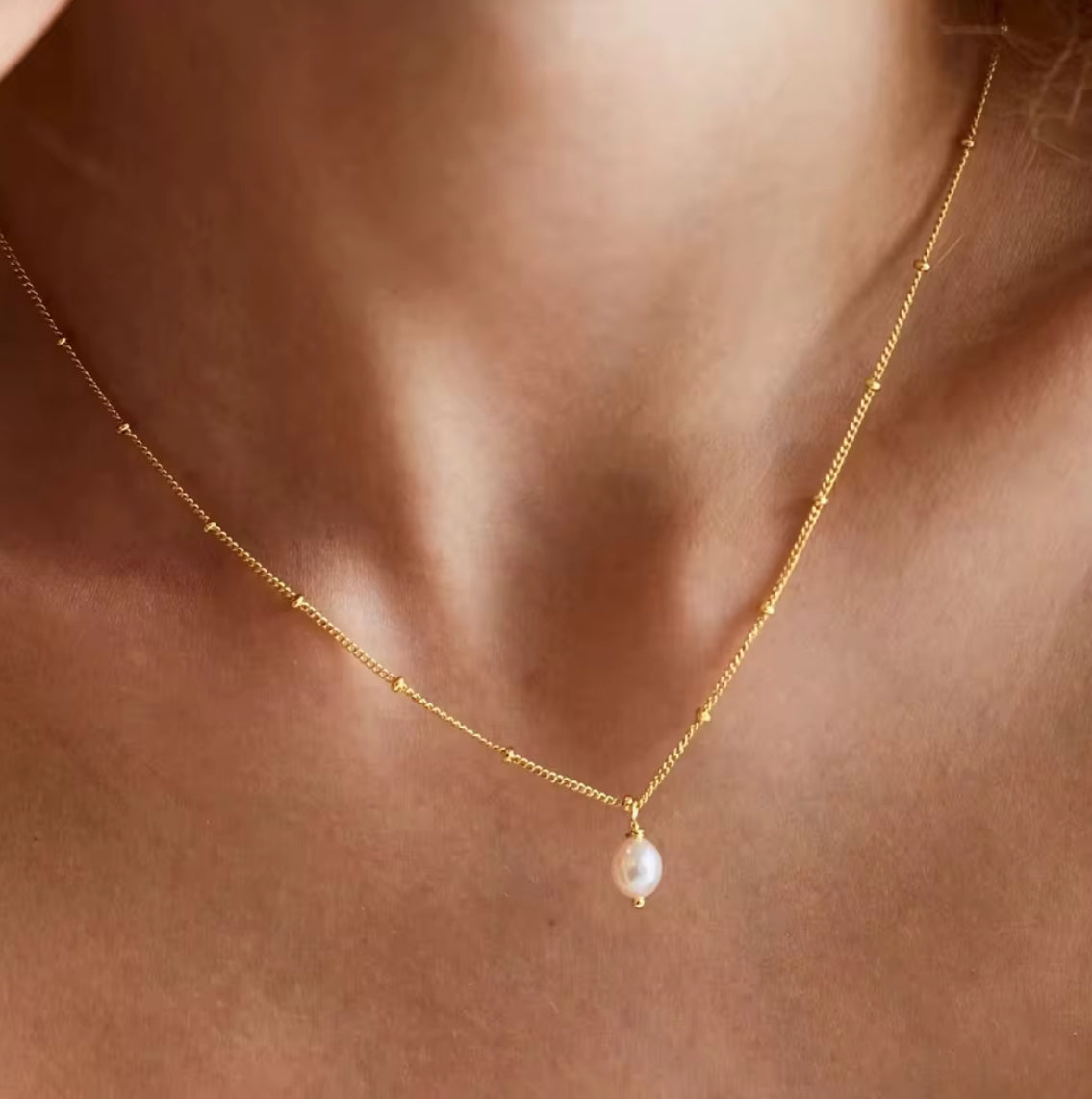 Dainty Freshwater Pearl Necklace