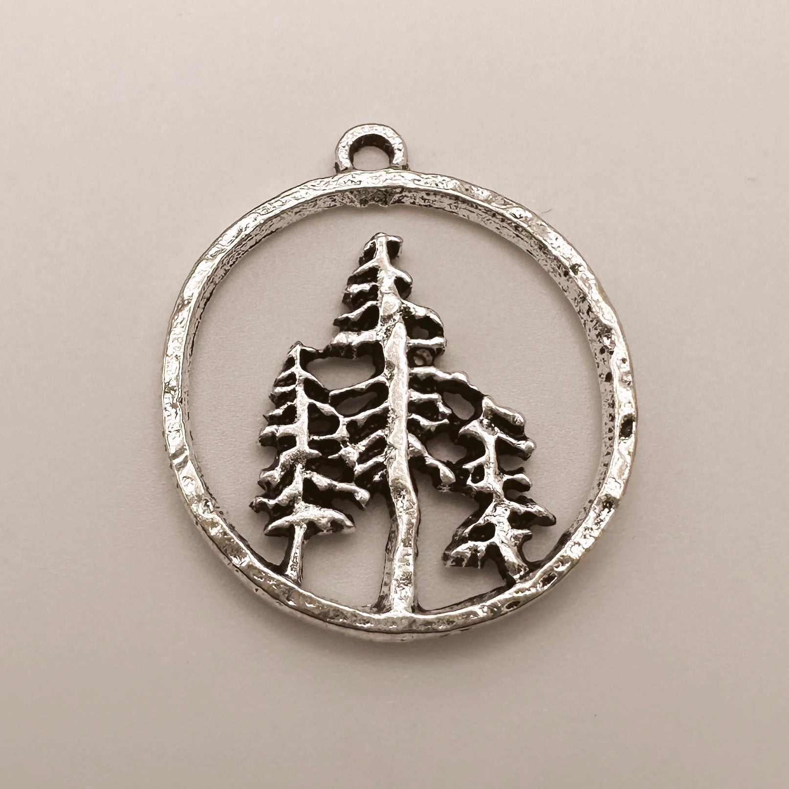 Silver Tree Charm