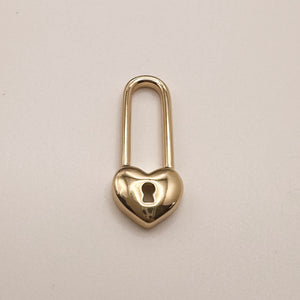 Heart Padlock Charm