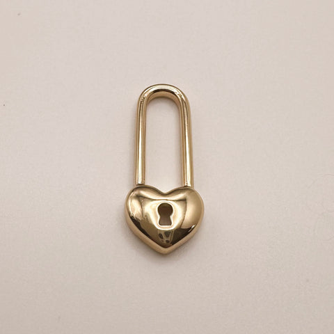 Heart Padlock Charm