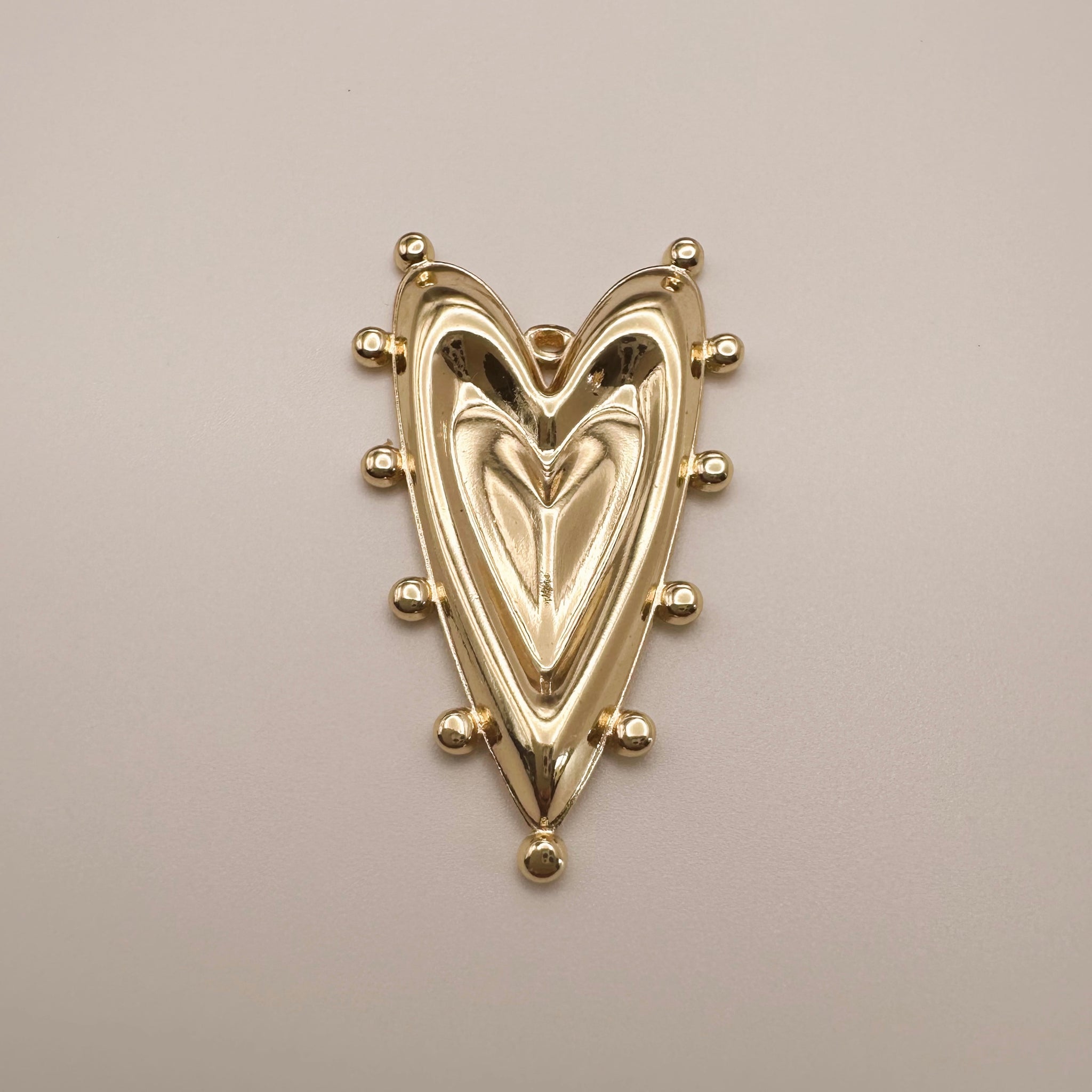 Point Heart Charm