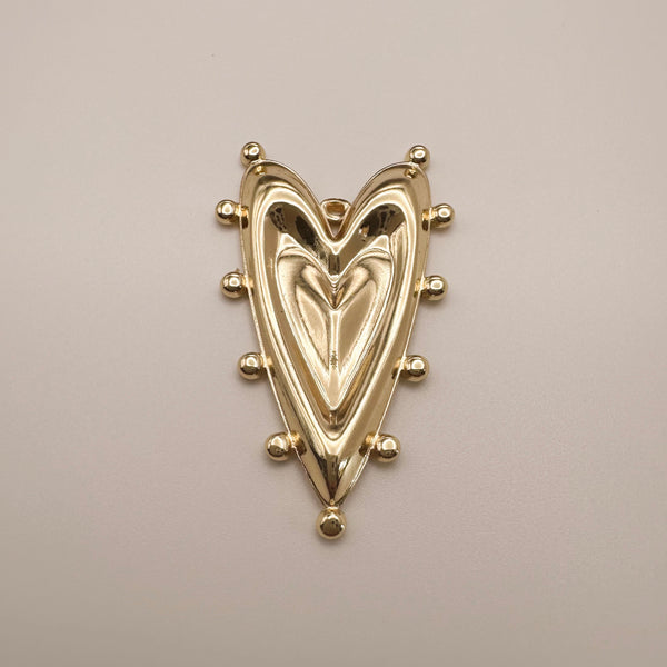 Point Heart Charm