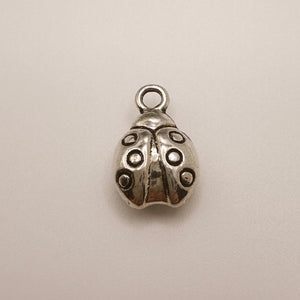 Silver Ladybug Charm