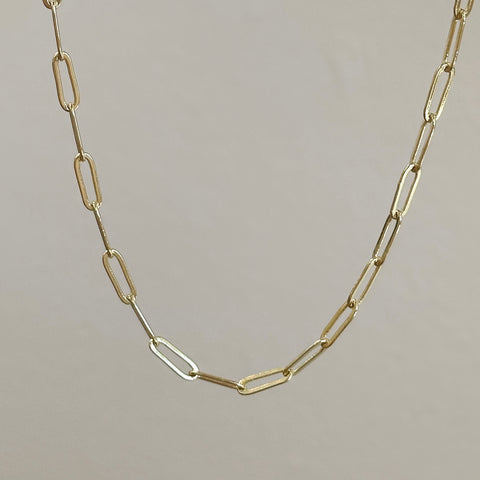 Gold Filled Paperclip Necklace Base