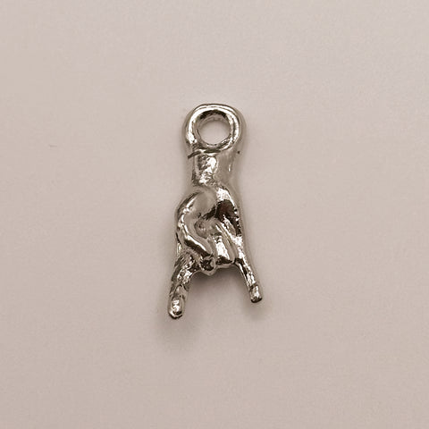 Silver Rock n’ Roll Hand Charm