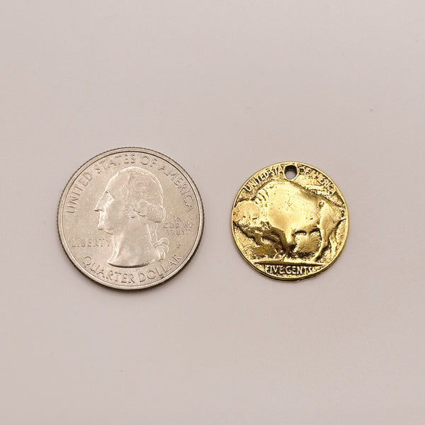 Buffalo Coin Charm