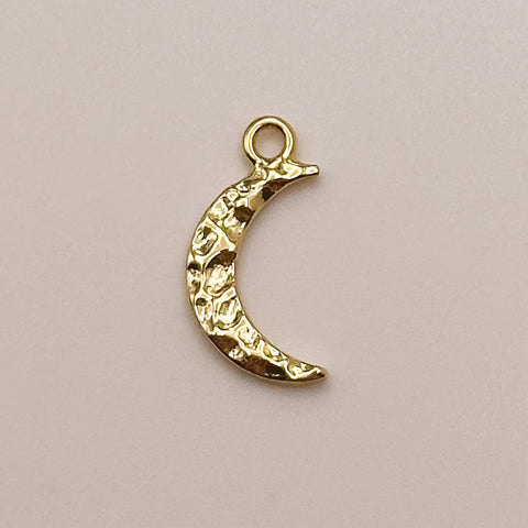 Hammered Moon Charm