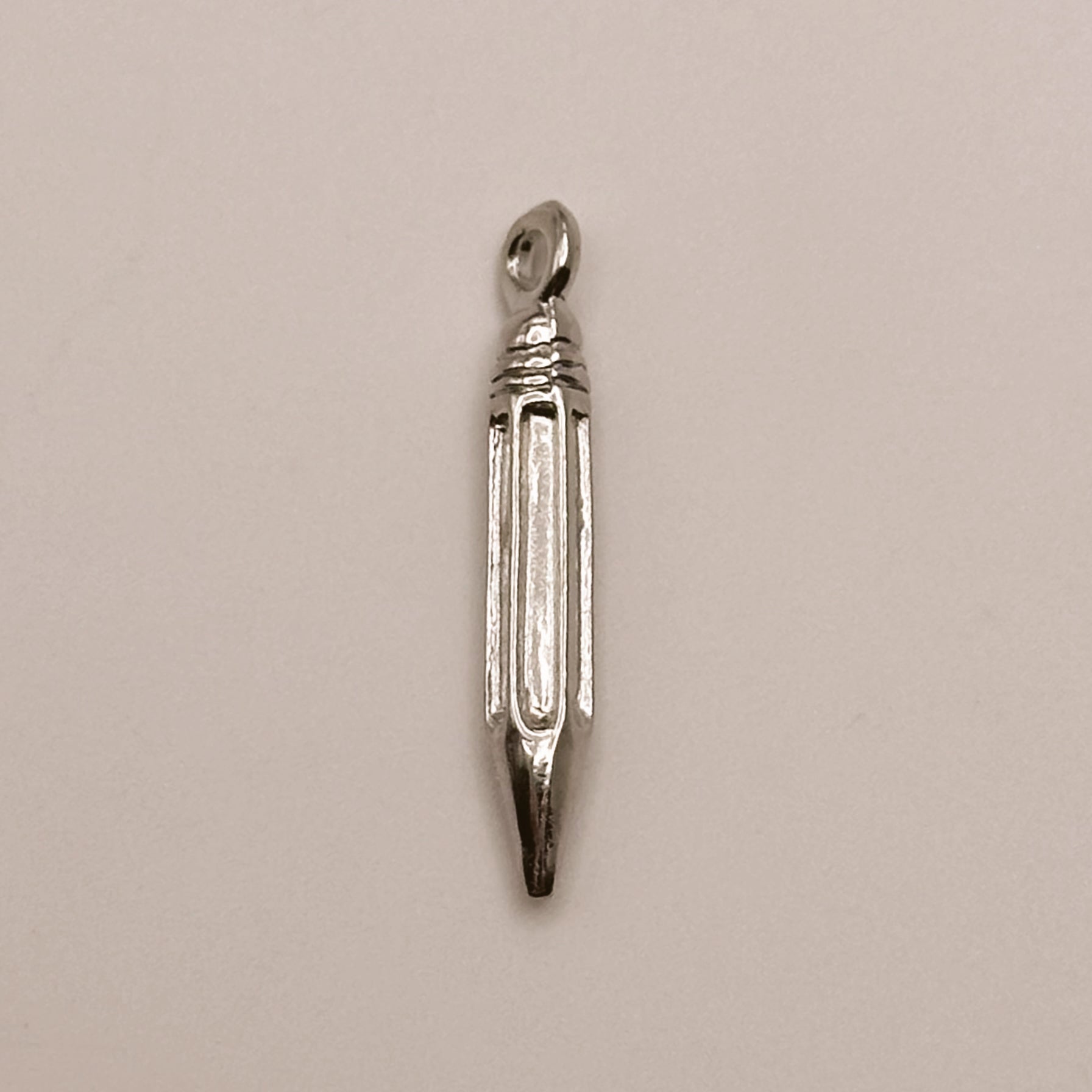 Silver Pencil Charm