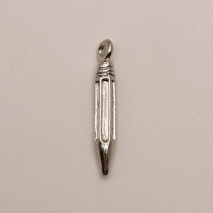 Silver Pencil Charm