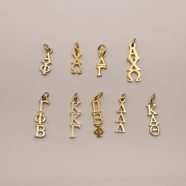 Sorority Greek Letter Charm