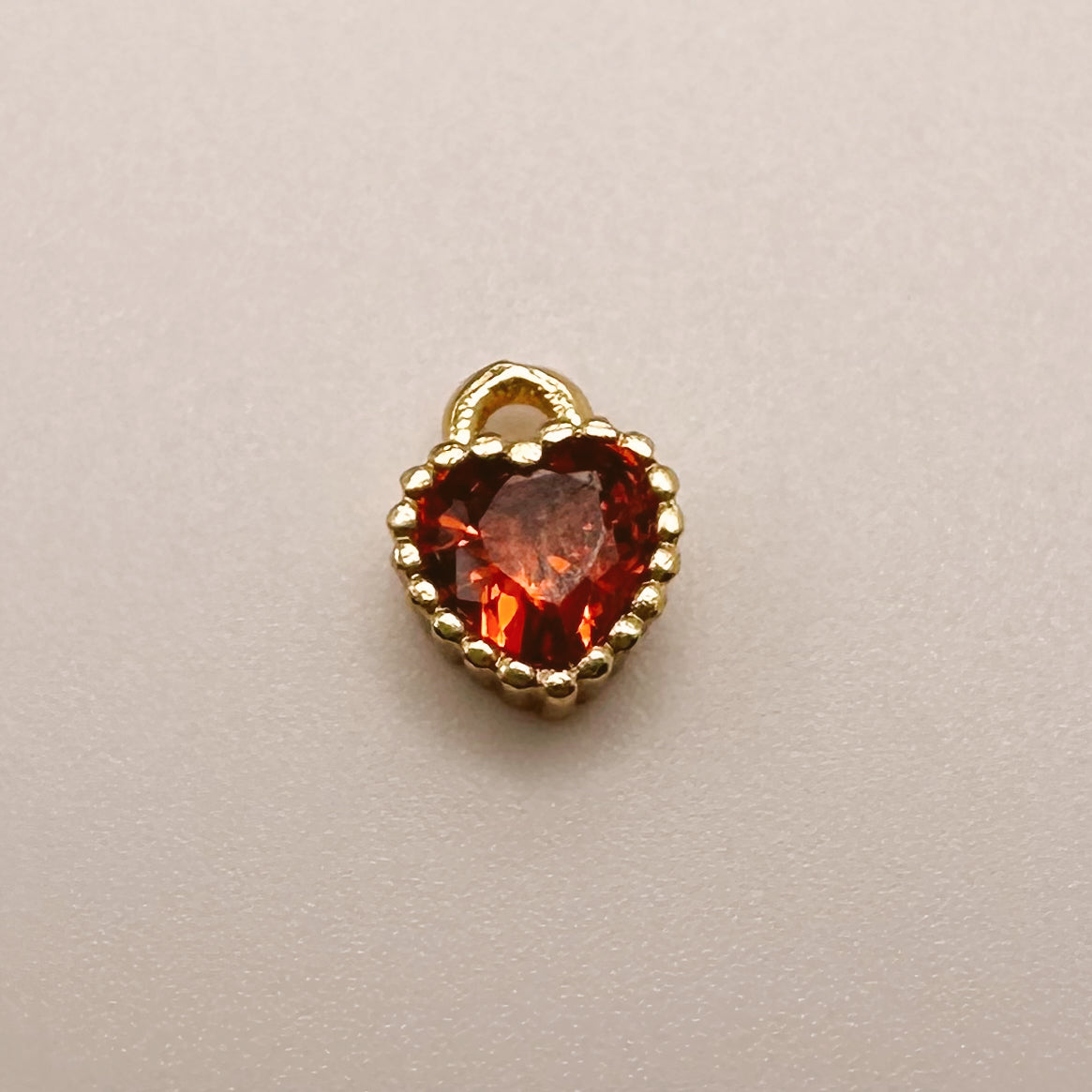 Dainty Red Heart Charm