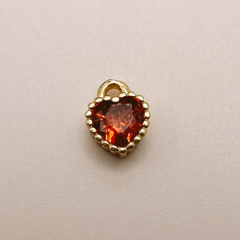 Dainty Red Heart Charm