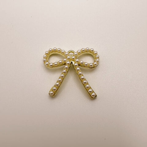 Pearl Bow Charm