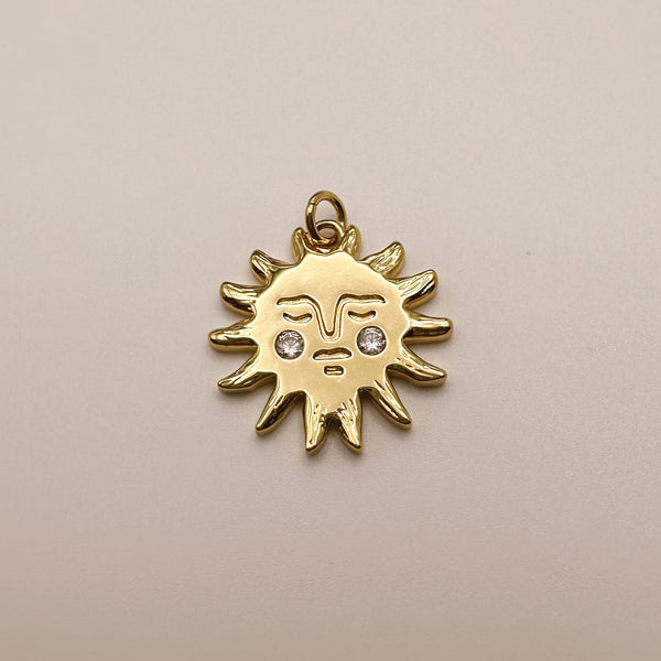 Sun Face Charm