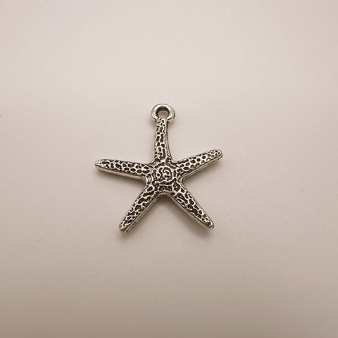 Silver Starfish Charm