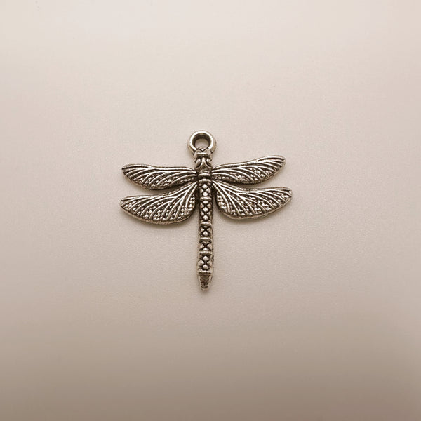 Silver Dragonfly Charm