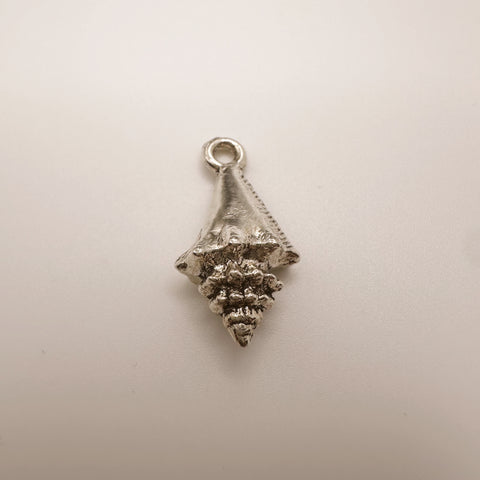 Silver Conch Shell Charm