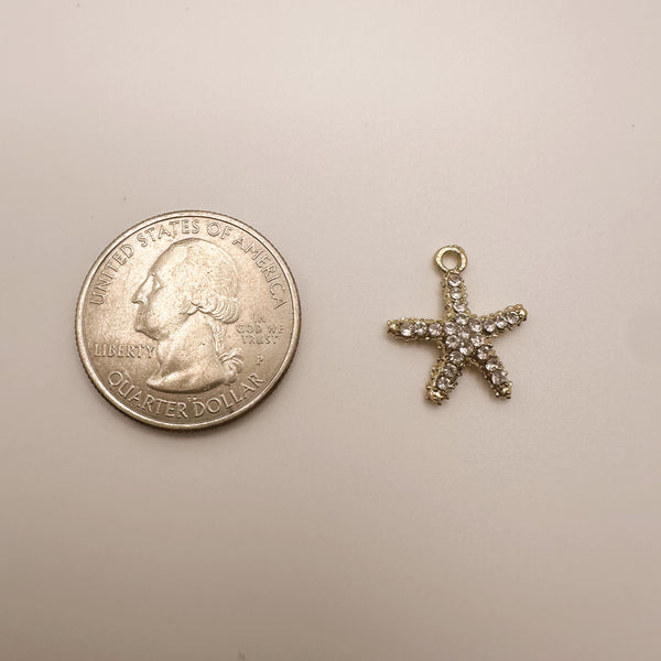 Crystal Starfish Charm