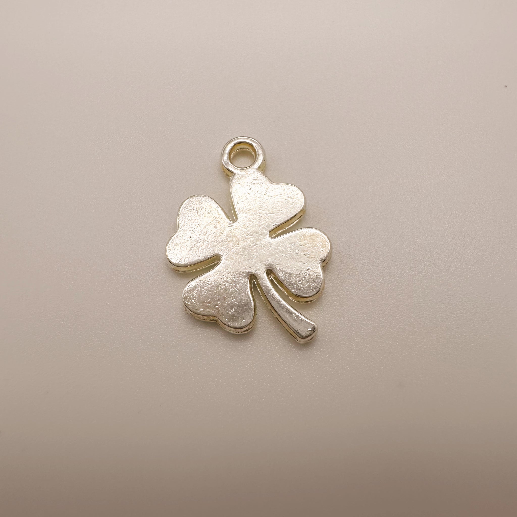 Silver Clover Charm