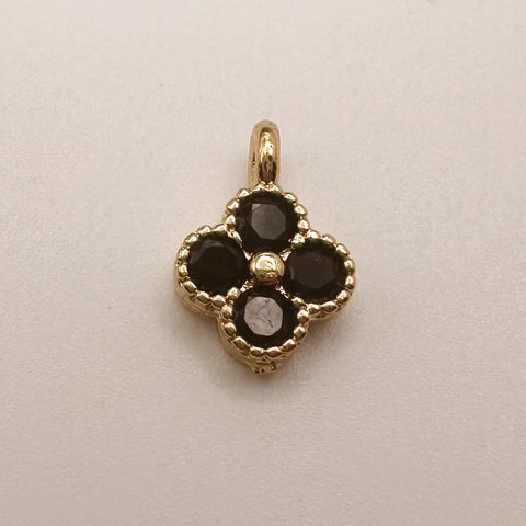 Dainty Black Clover Charm