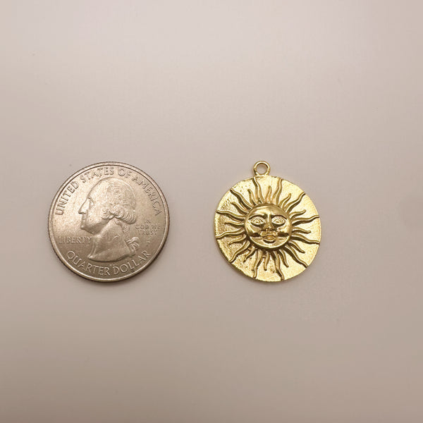 Sun Coin Charm