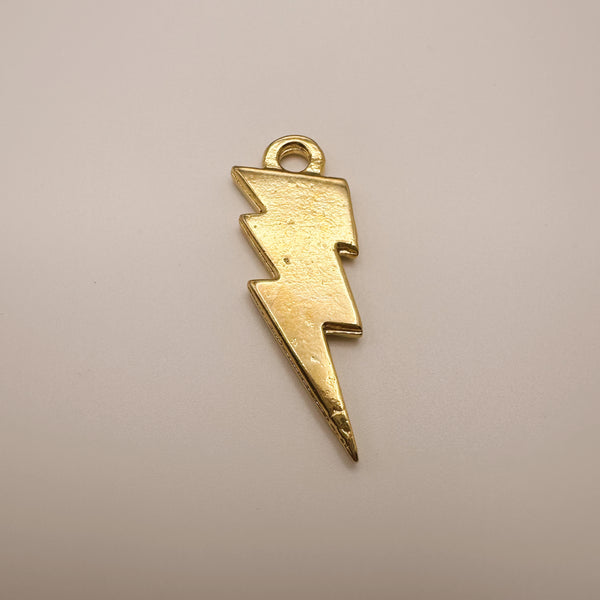 Large Lightning Bolt Charm