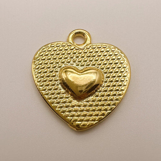 Heart Medallion Charm