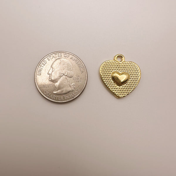 Heart Medallion Charm