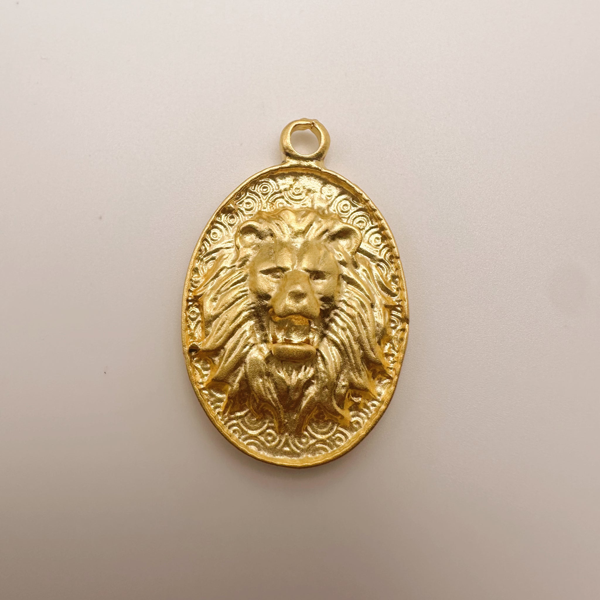 Lion Medallion Charm