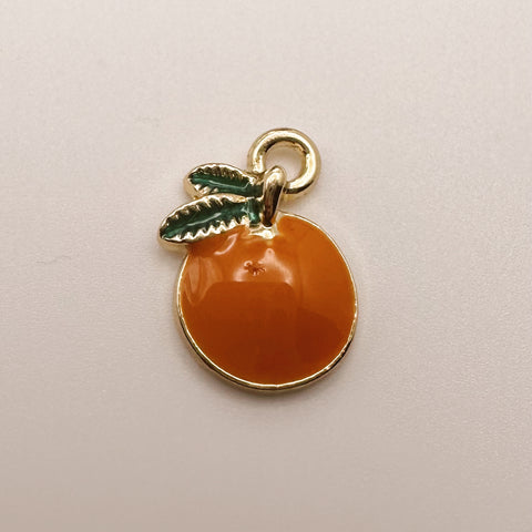 Enamel Orange Charm