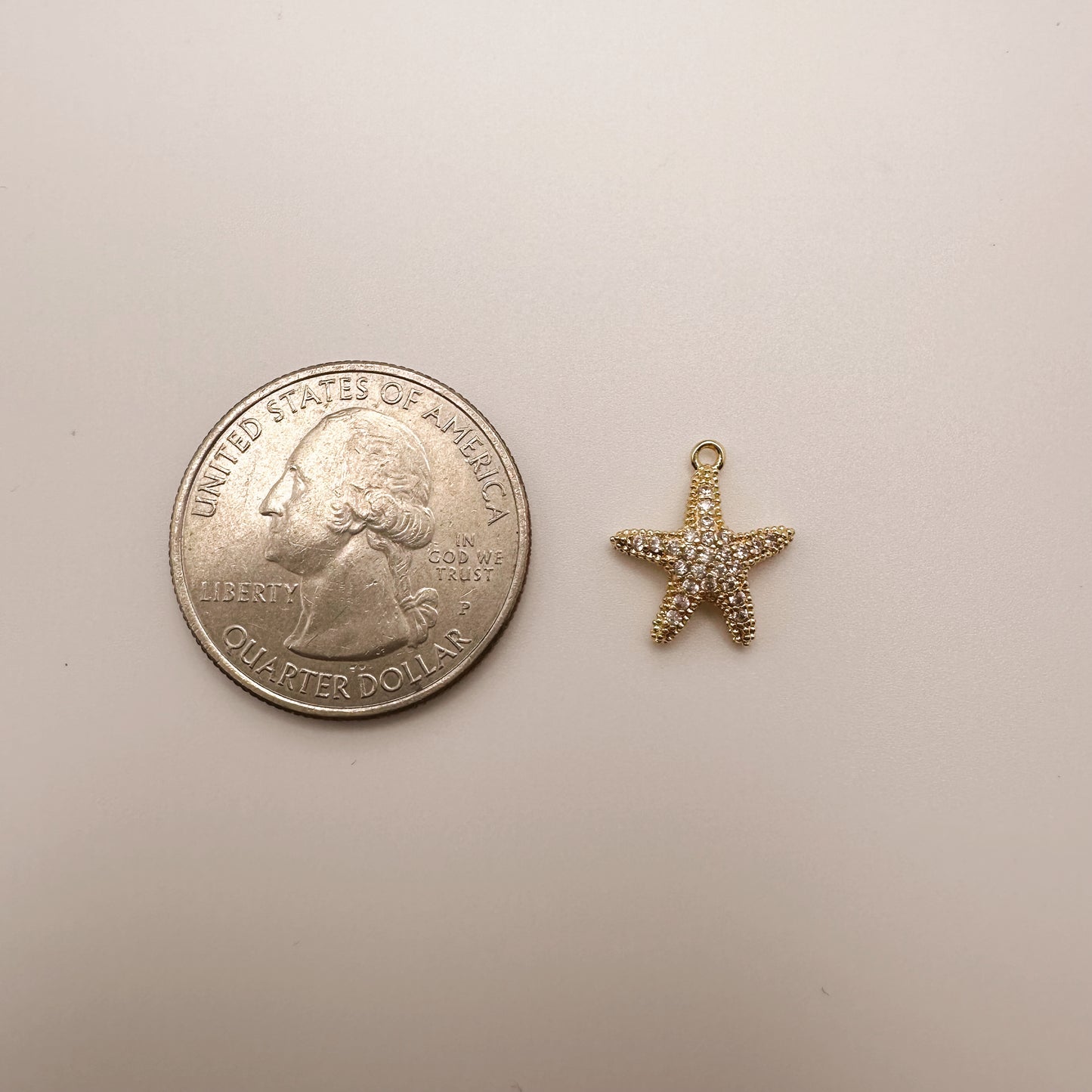 Crystal Starfish Charm