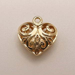 Filigree Heart Charm